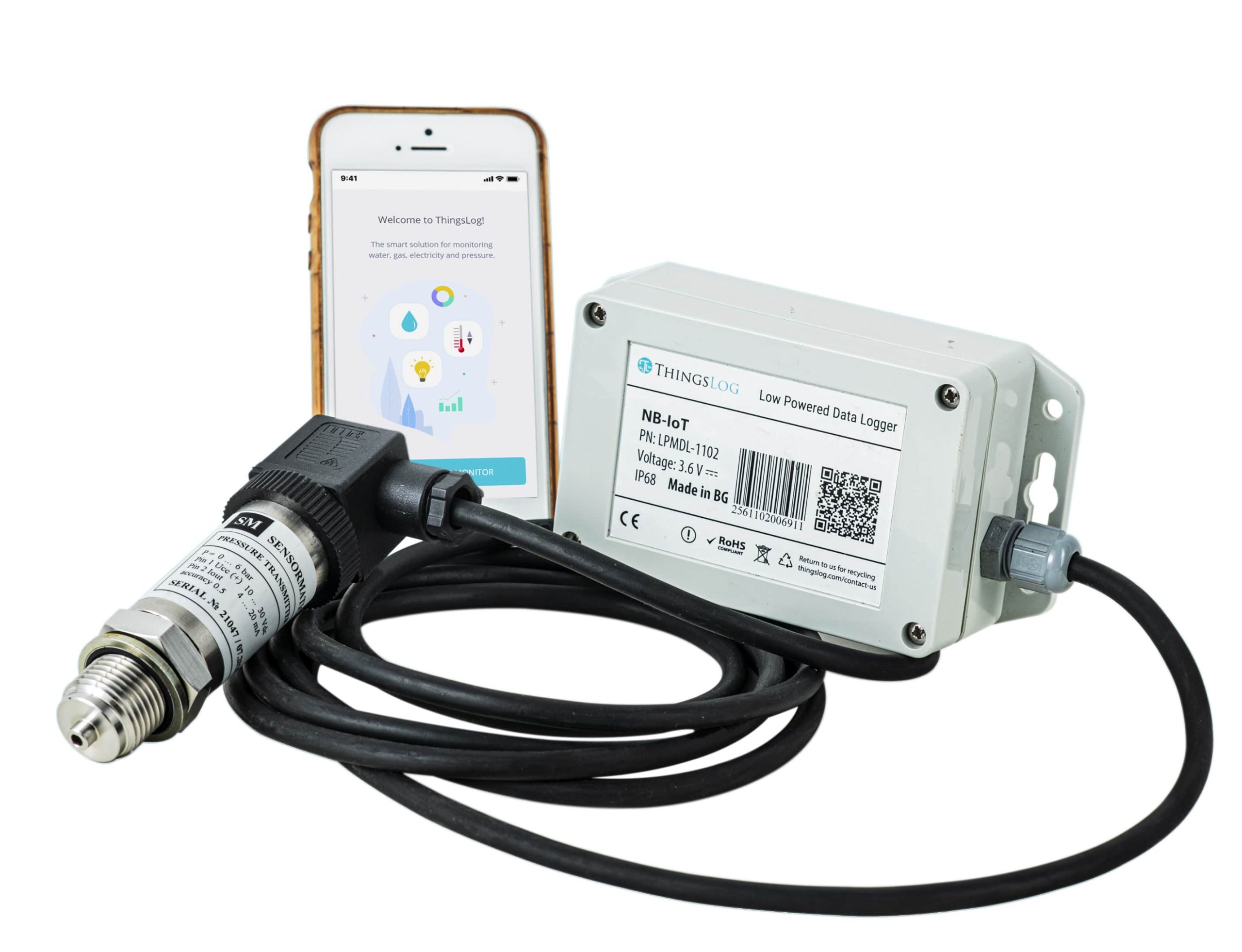 Pressure monitoring data logger