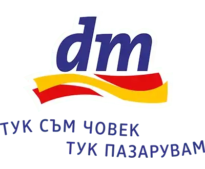 This is a dm drogeriemarket logo